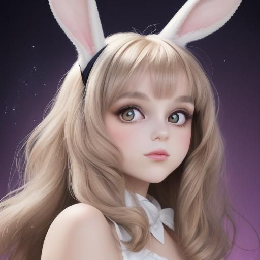 Rabbit Woman with Distinctive Style