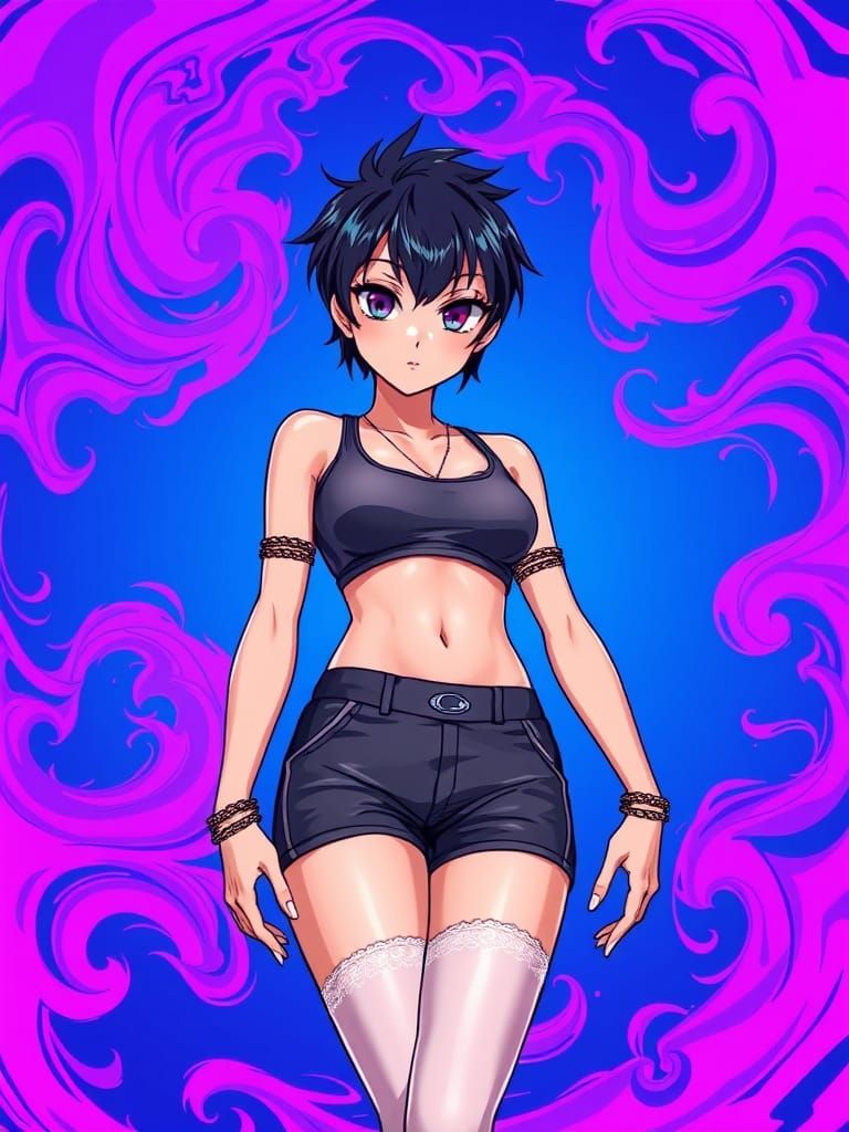 Athletic anime style female