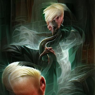 Sinister Draco Malfoy Portrait in Fantasy Style