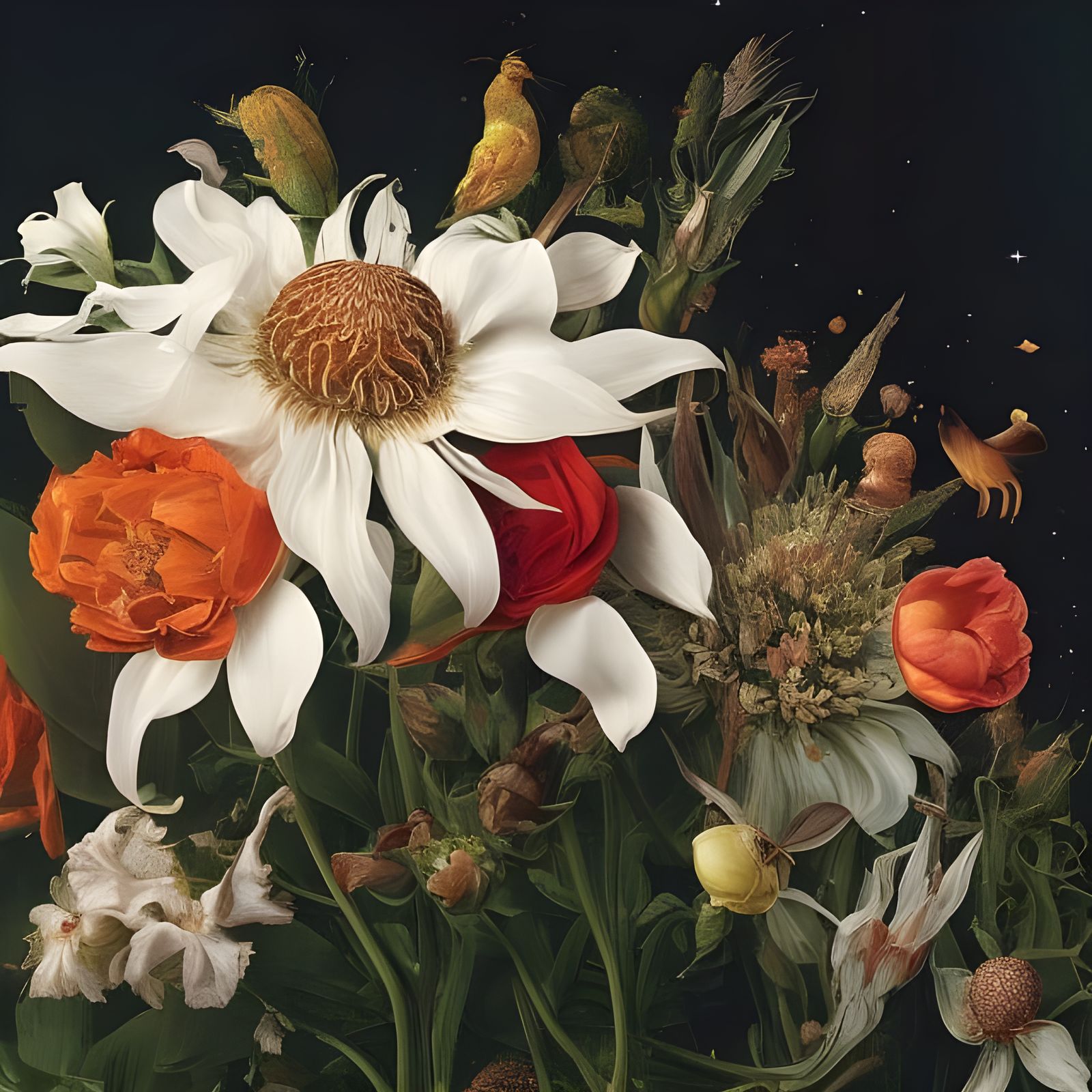 Exquisite Floral Mandelbulb: Vivid Photographic Beauty