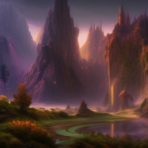 Grand Illusion: Detailed Matte Painting in 8k