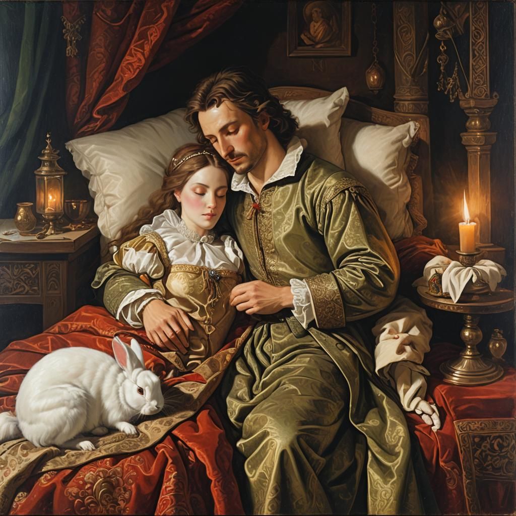 Lord and Lady Blackthorn with Duchess Flufftail (Webnovel ch...