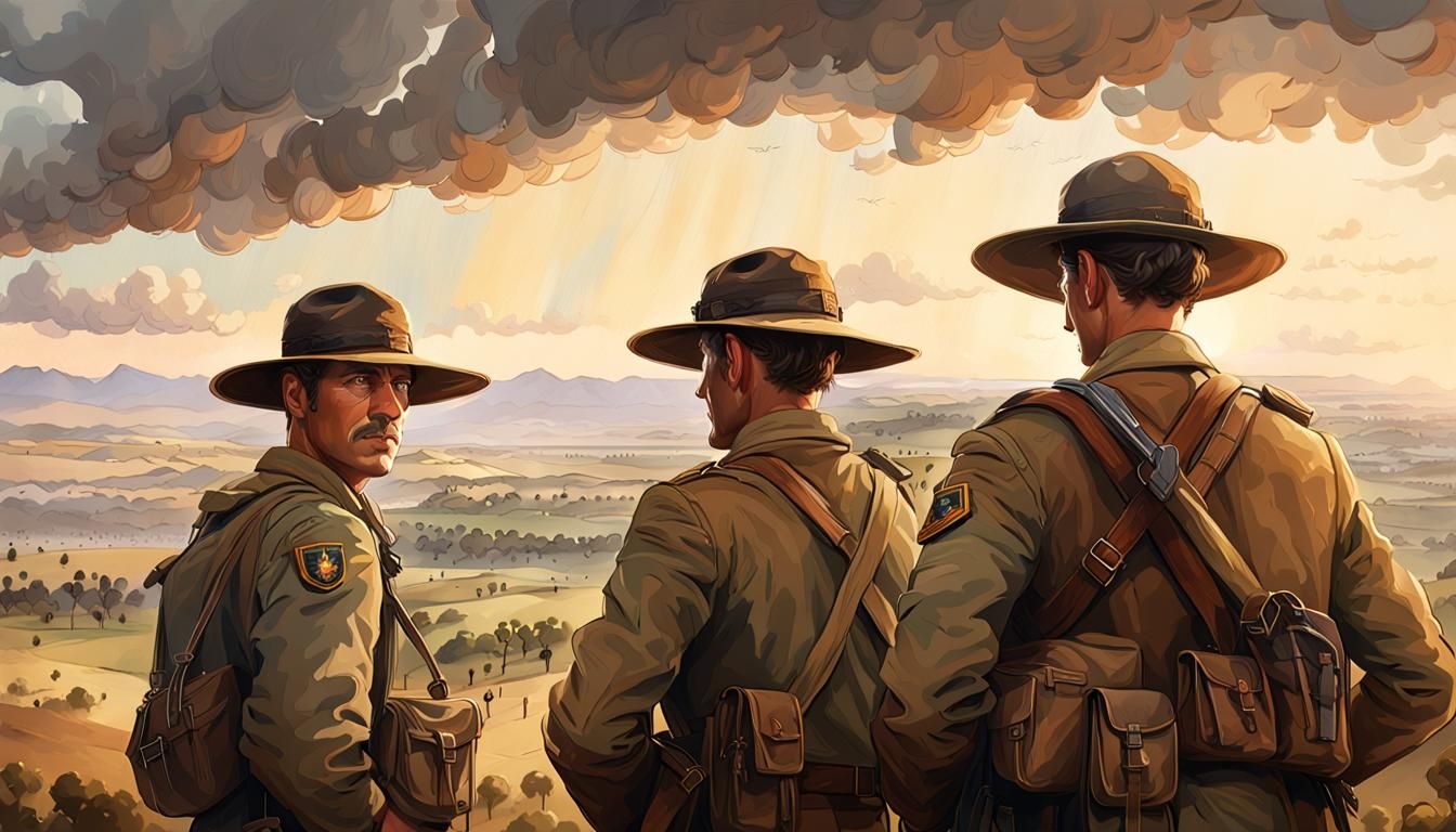 Australian Light Horse Brigade Overlooking Beersheba