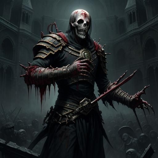 Horror Battle Scene in Doré Style