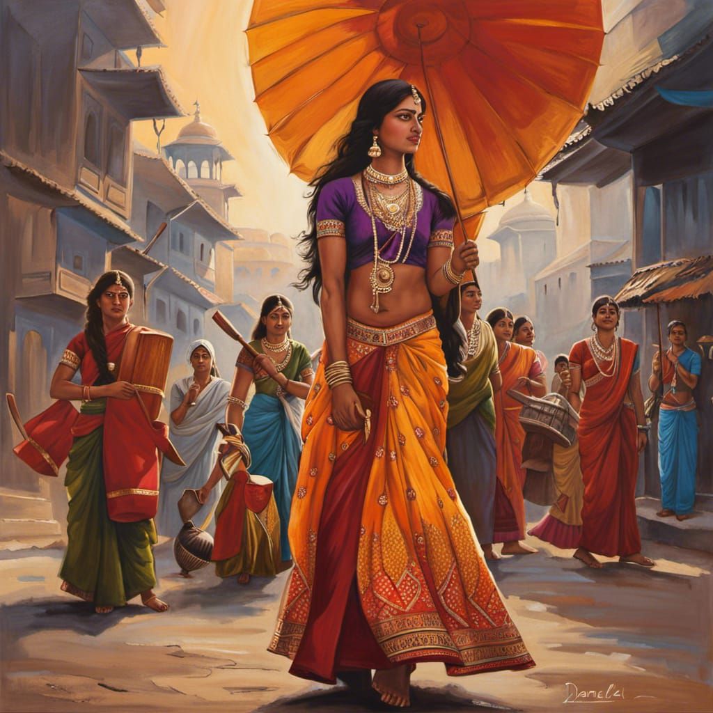 Vibrant Culture of India: Artistic Rendition