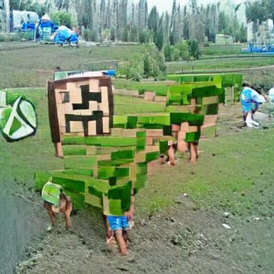 Minecraft Landscape: A Blocky Digital World
