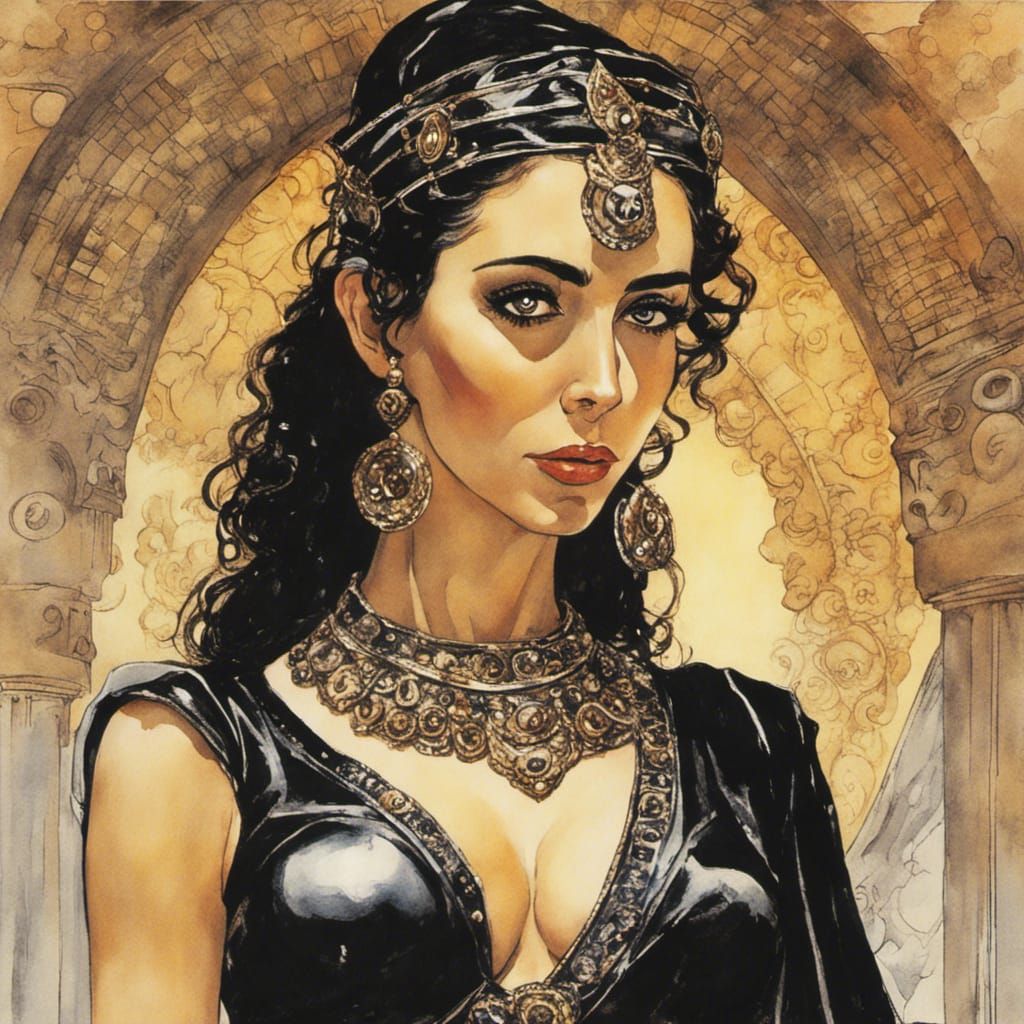 Priestess of Kali in Comic Book Style