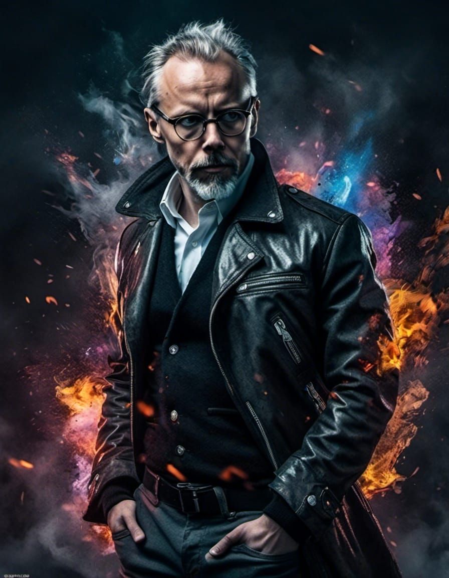 Street Fighter Style Portrait of Rocker Man