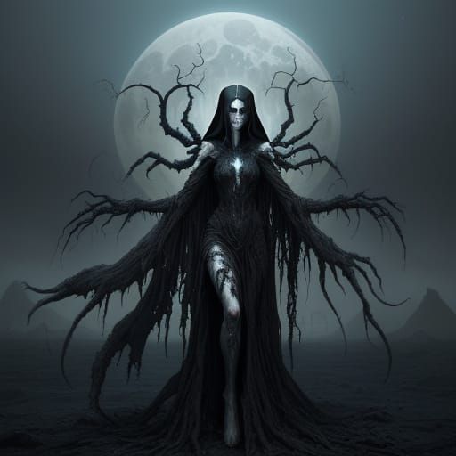 Eldritch Horror Nun in Cosmic Desolation