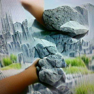 Detailed Matte Painting of a Rock