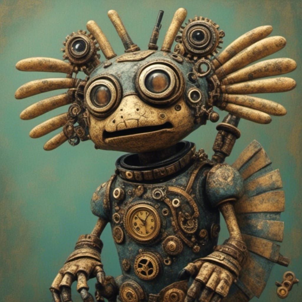 Steampunk World in Claymation Style
