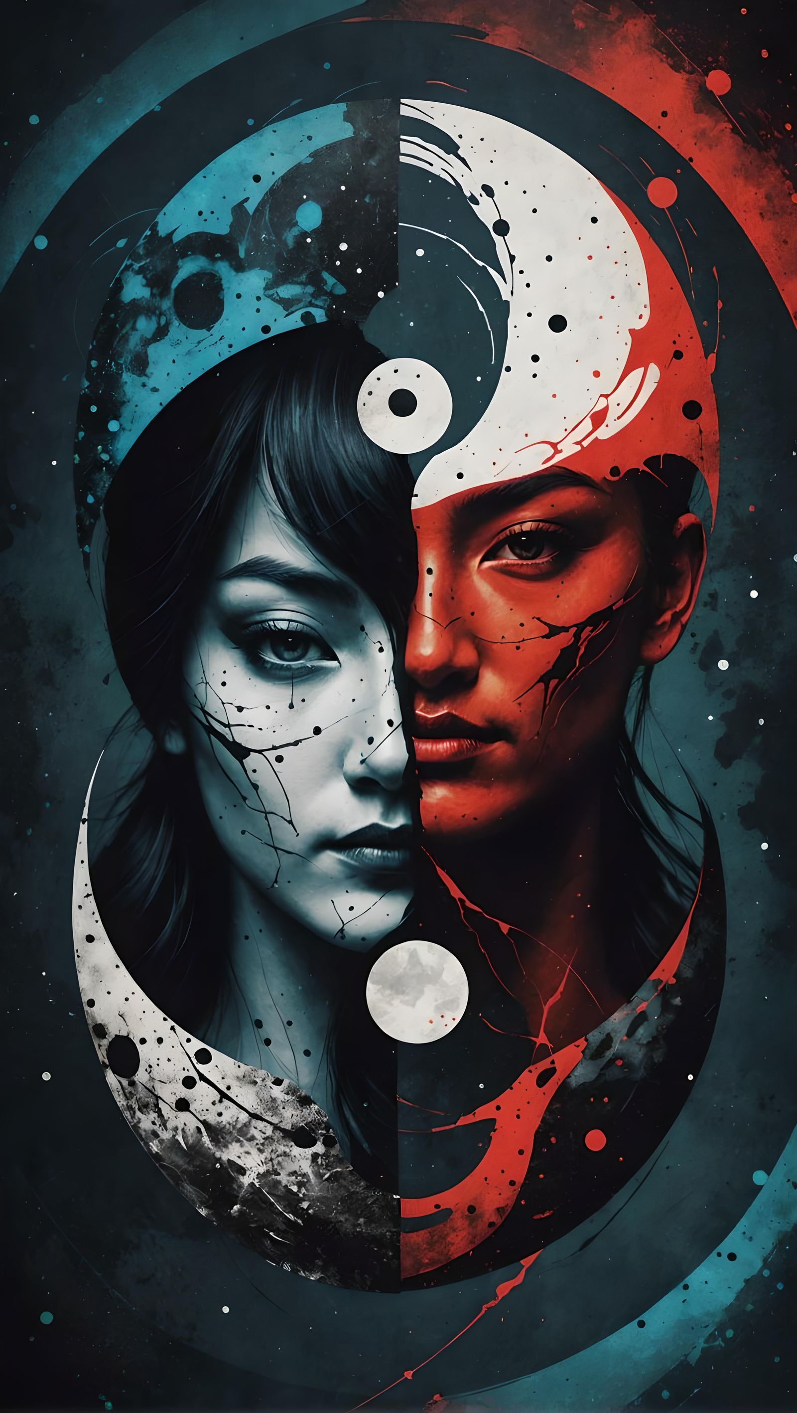 Double Exposure: Duality of Good and Evil