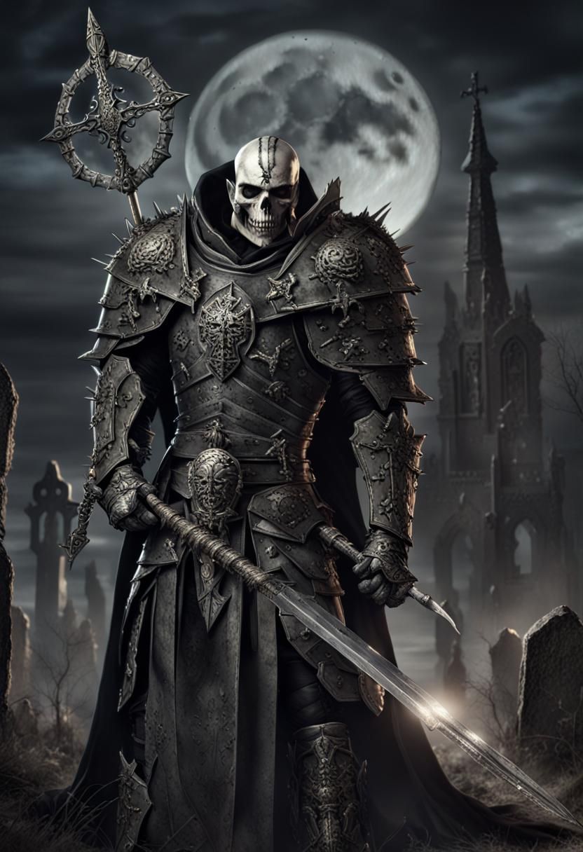 Fallen Paladin of Shadows in Warhammer Style