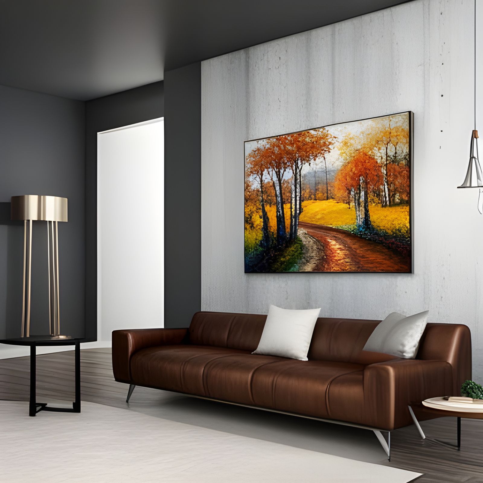 Dramatic Ocean Waves in Impasto Gouache Style