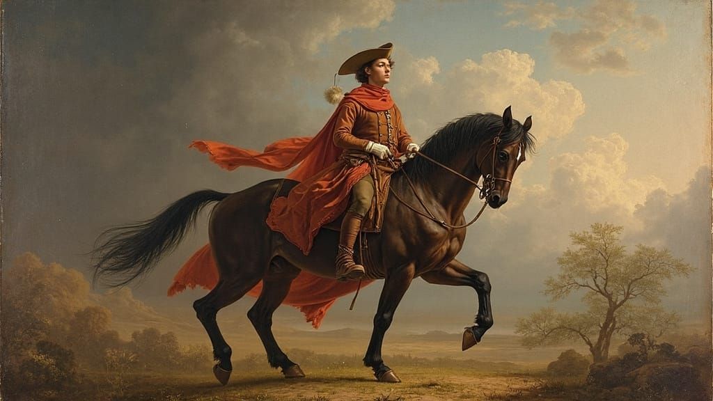 Baroque Horse Study in the Style of Merry-Joseph Blondel