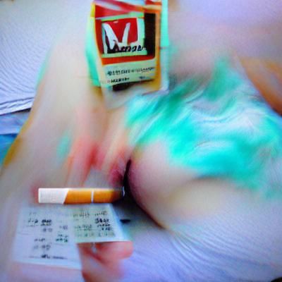 Burning Cigarette Macro Photograph