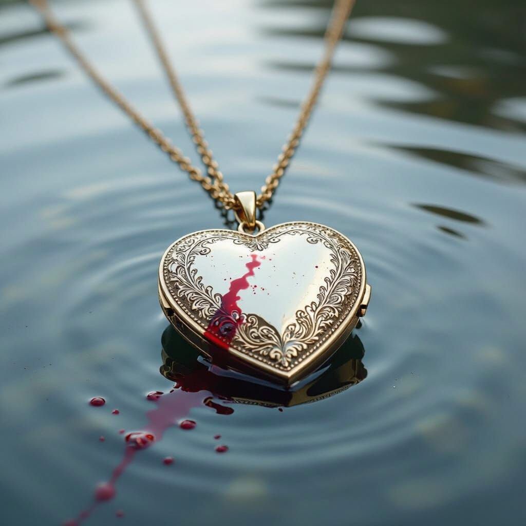 Heart Locket Adrift: Mystical Realism in Digital Art