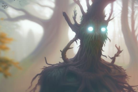 Treant Smile: Dark Fantasy Concept Art