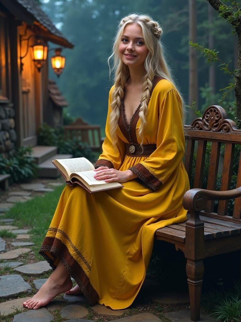 Lofn, Norse Goddess of Love, in Village Green