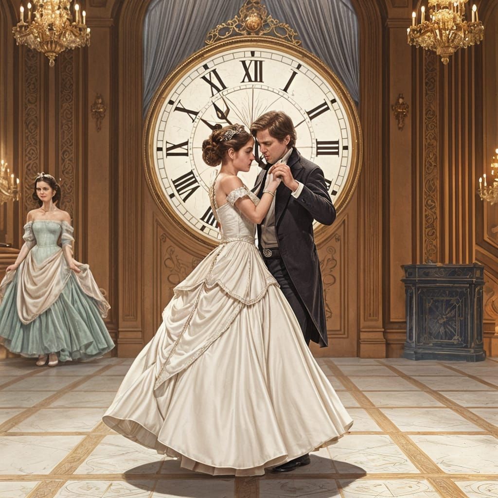 Elegant Belle Epoque Princess Leia Enchants Han Solo at Midn...