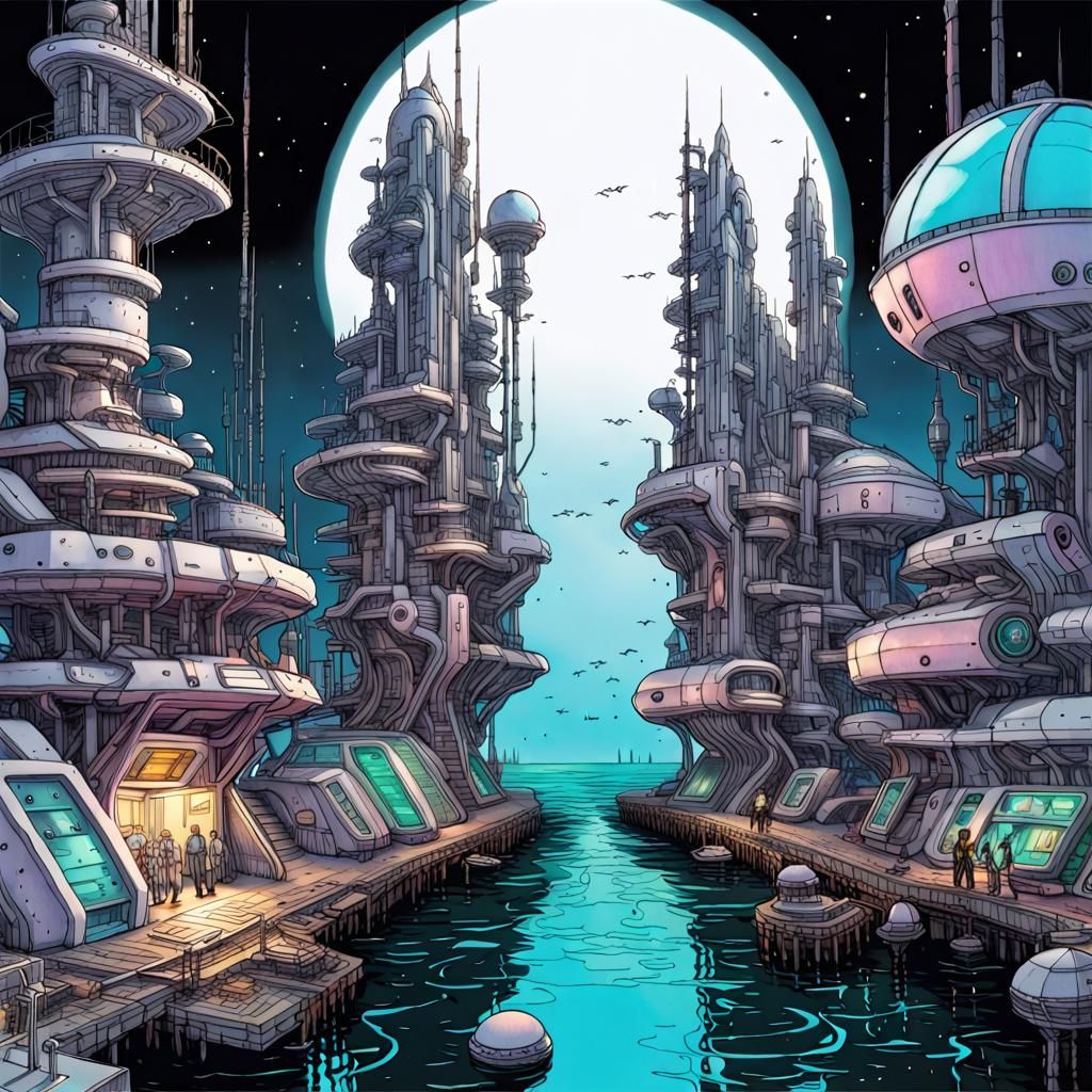 Waterworld meets Cyberpunk...