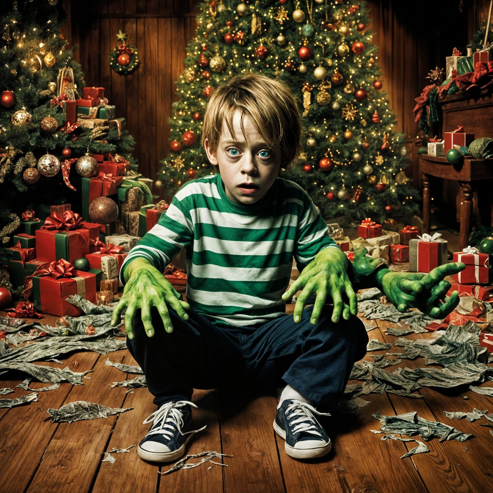 Macaulay Culkin Transforms into the Incredible Hulk