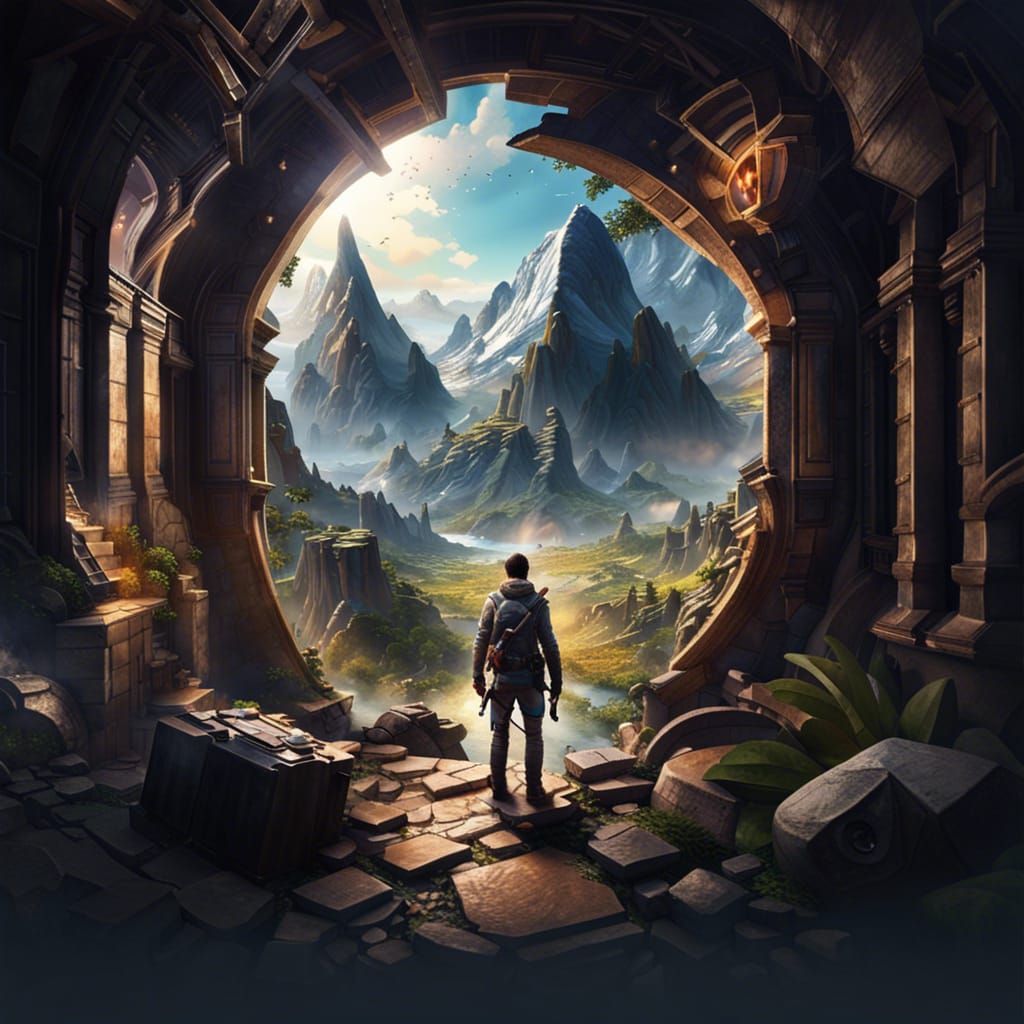 Epic 3D Game World with Dynamic Lighting in 8K