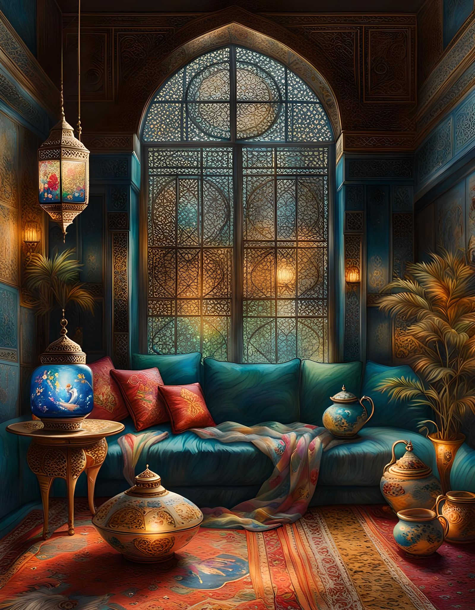 Turquoise room