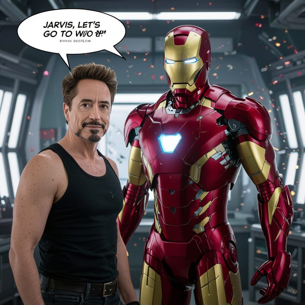 Tony Stark Assembles Iron Man Suit in CGI Cinematic Shot