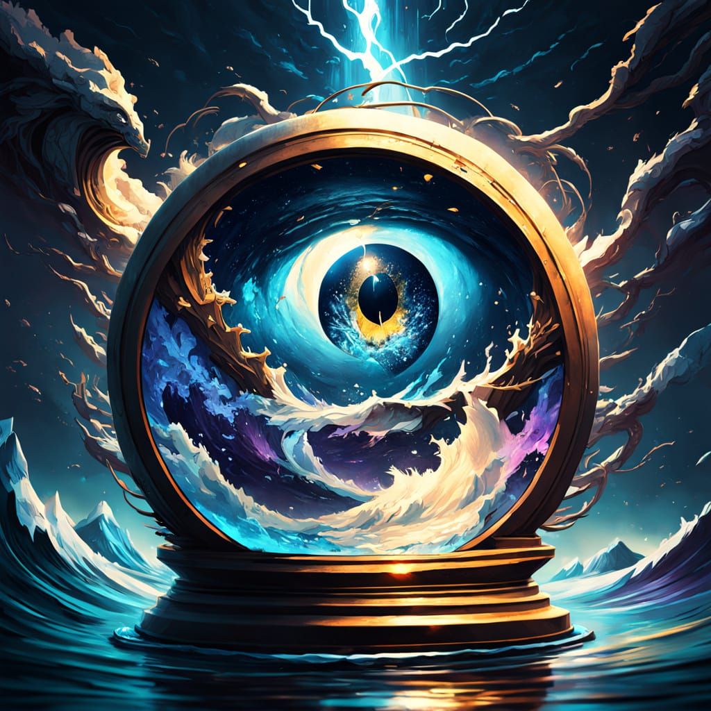 Dragon's Eye in Cosmic Storm