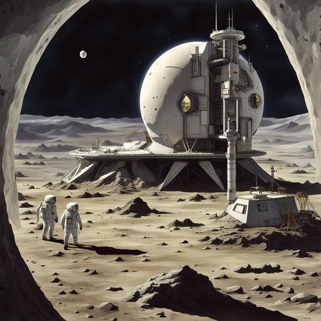 Lunar Outpost on a Runaway Moon