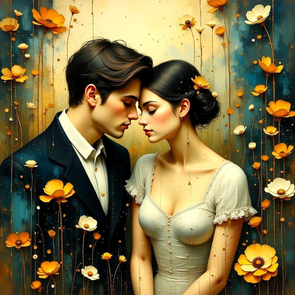 Whispers of a Lost Love in Vibrant Impasto Oil