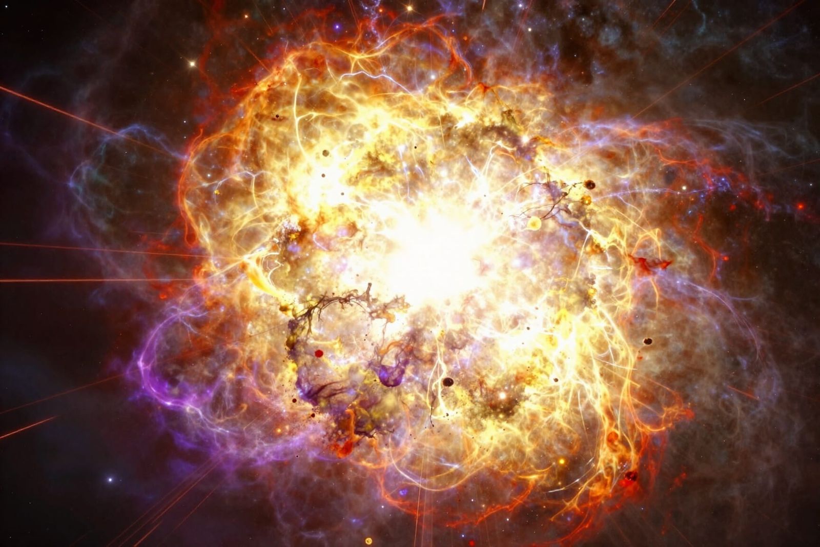 Massive Supernova Explosion in Spectacular Cosmic Colors