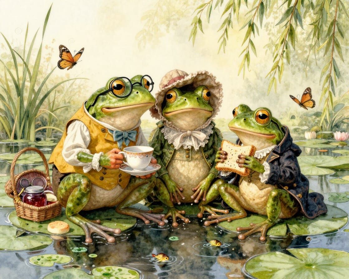 Picknick auf dem See