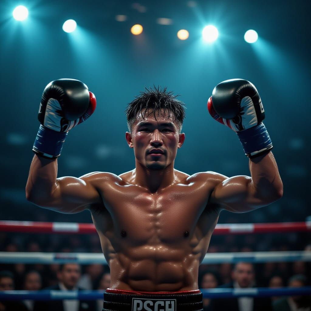 Asian Boxer Triumphs in Cinematic Championship Fight