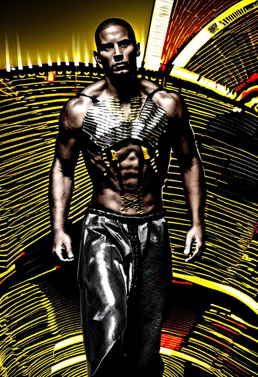 Warrior in Battle Armor: Dark Fantasy Concept Art