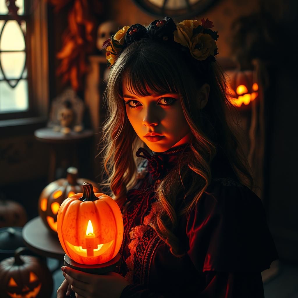 Halloween Costume in Cinematic Lighting