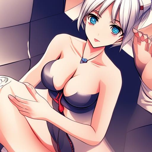 Suggestive Anime Character Illustration