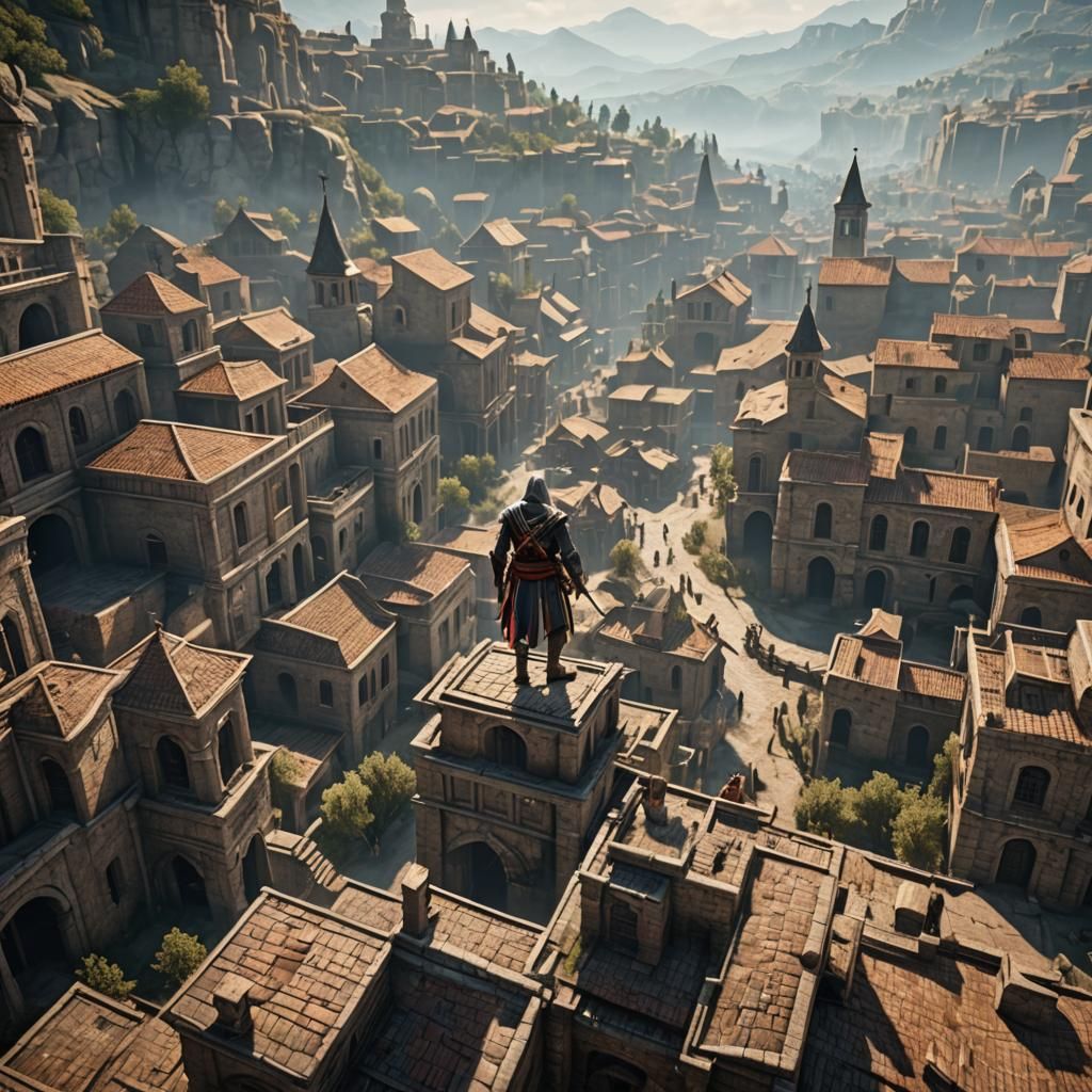 Assassin's Creed Style 3D Game Cinematic