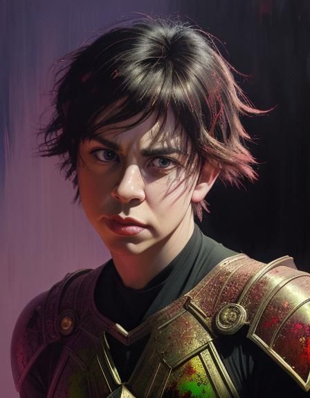 Welsh Dragon in Comic Book Art Style