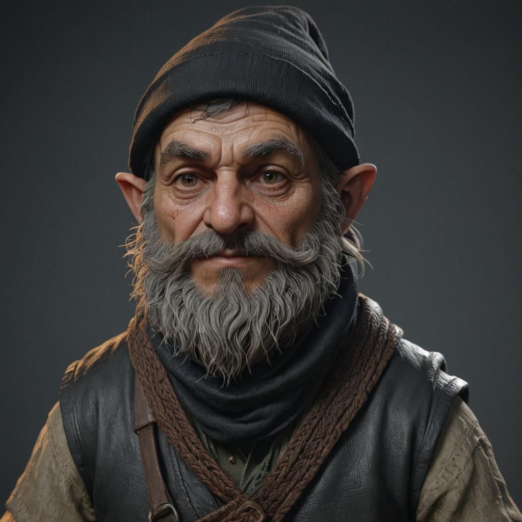 Gnome Thief Portrait in Style of Old Masters