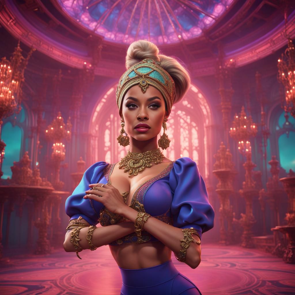 Hip Hop Dancer: Detailed Fantasy Concept Art