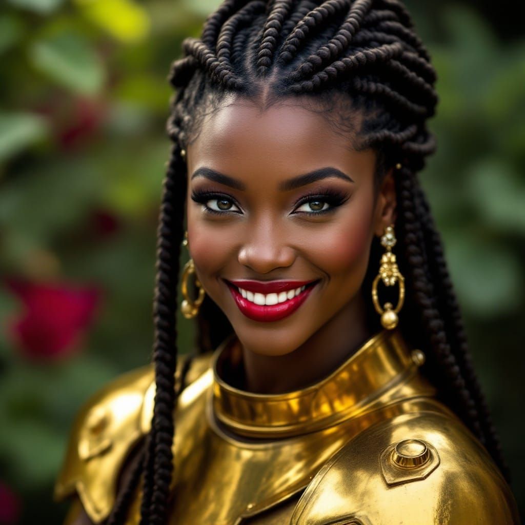 African Warrior Goddess in Vogue Style Photography