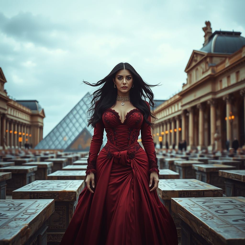 Victorian Goddess Among Ancient Mesopotamian Tablets