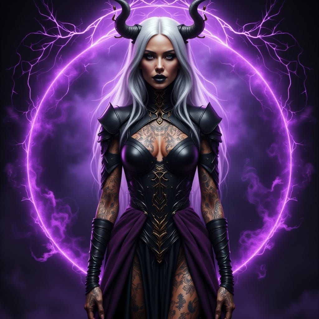 Veil Enchantress Portrait in Photorealistic Fantasy Style