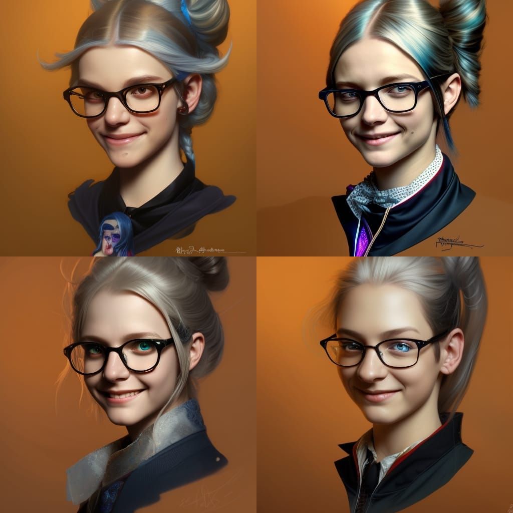 Detailed Portrait of a Teenage Warlock in Digital Art Style