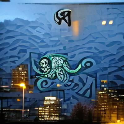 Giant Kraken Rising from the Deep Sea