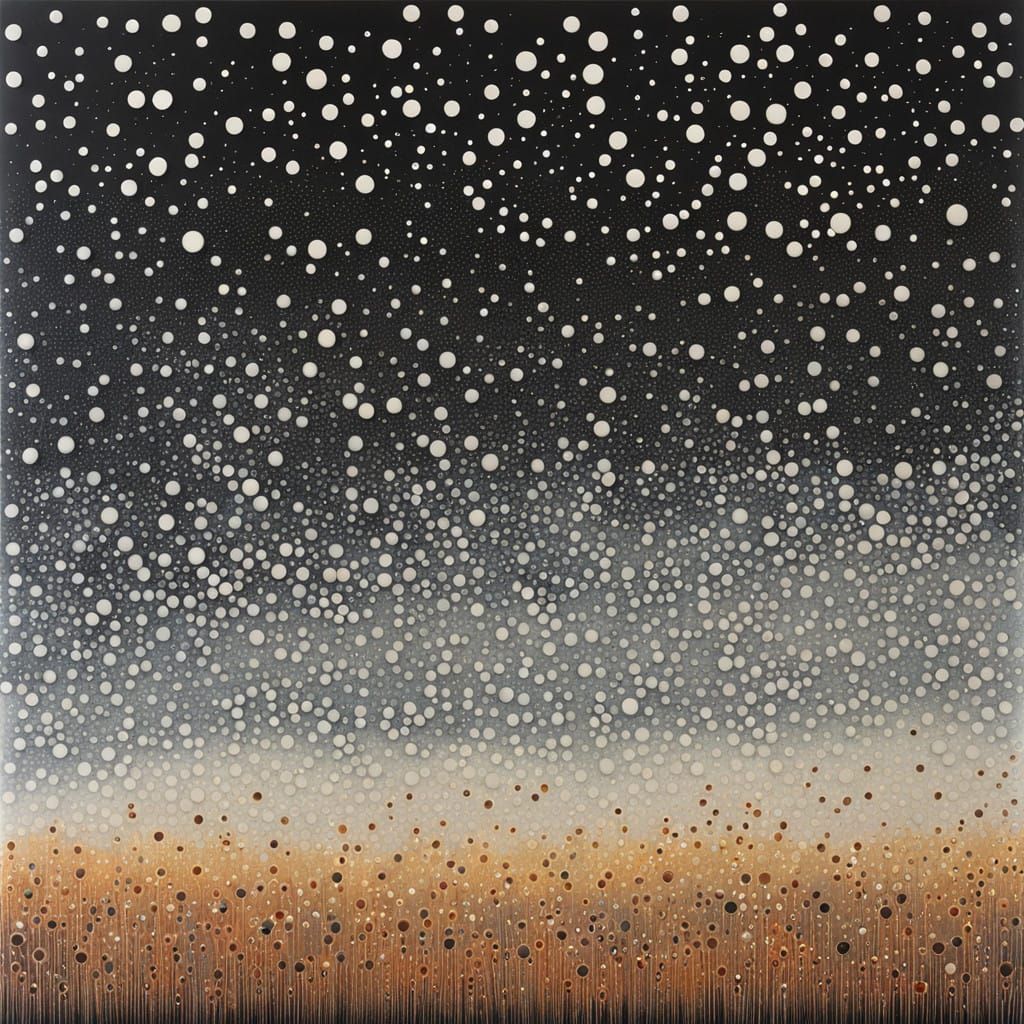 Abstract Landscape with Op Art Elements