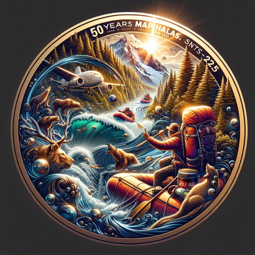 Hyper-Realistic Sticker Design Featuring Diverse Outdoor Act...