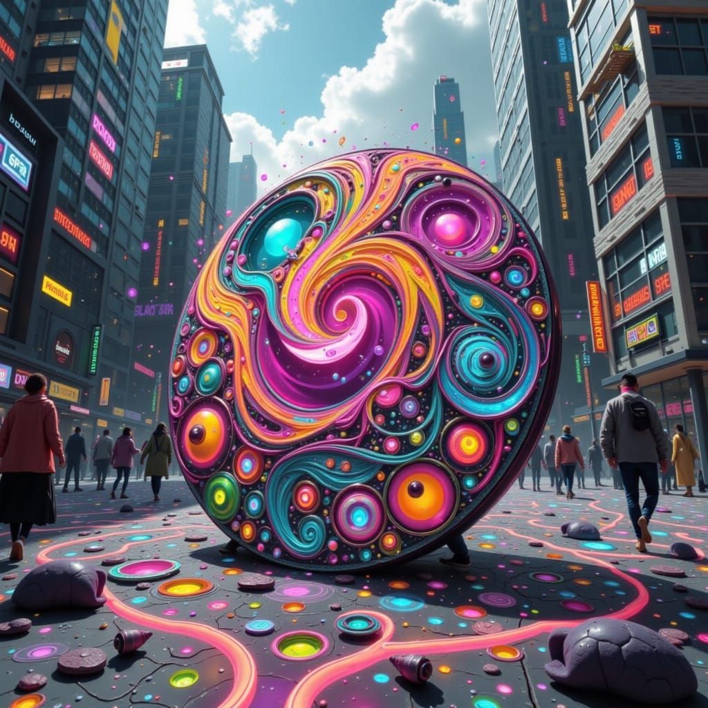 Surreal Coaster Comes to Life in Downtown Scene